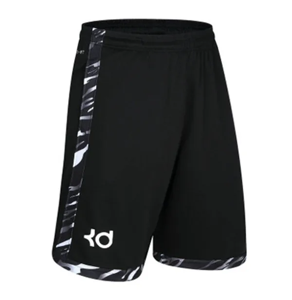 Спортивные мужские шорты для занятия баскетболом с принтом, дизайн для тренировок, пляжа, баскетбола, бега, спортивные шорты, свободные, половина длины, размера плюс, с двойным карманом - Цвет: 1