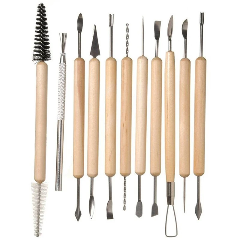 Sculpting Pottery Tools Clay Set Wax Carving Shapers Polymer Modeling Craft Kit