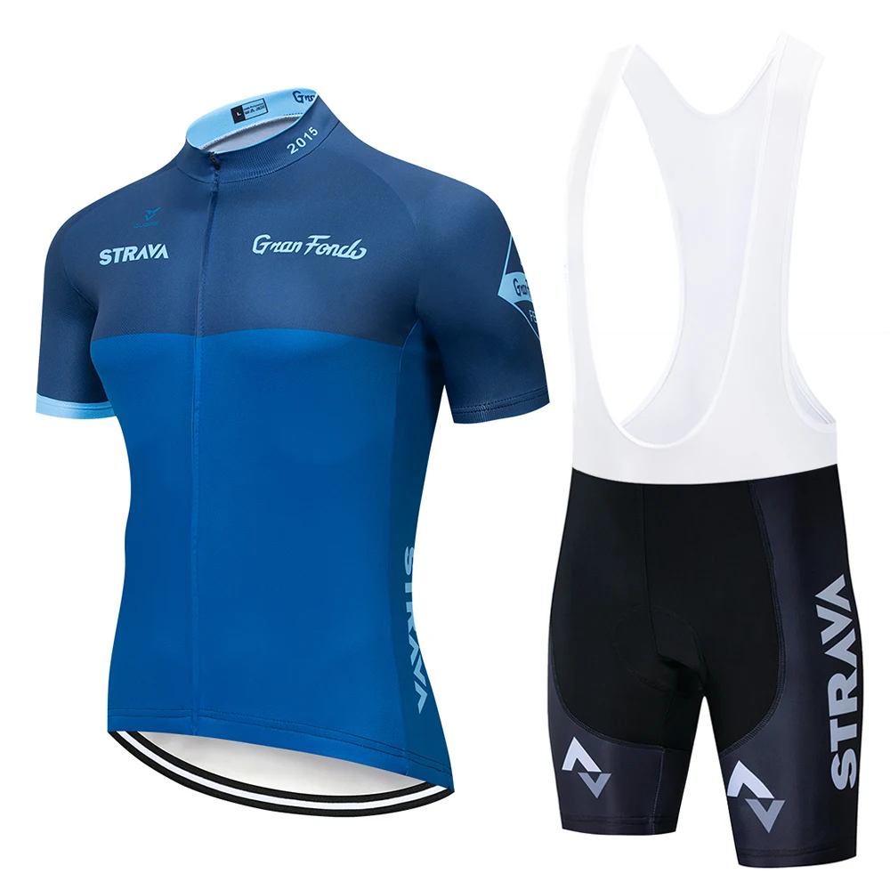 Лето Strava 9D Велоспорт Джерси с коротким рукавом набор Майо Ropa Ciclismo Uniformes быстросохнущая велосипедная Одежда MTB велосипедная одежда - Color: Pic Color