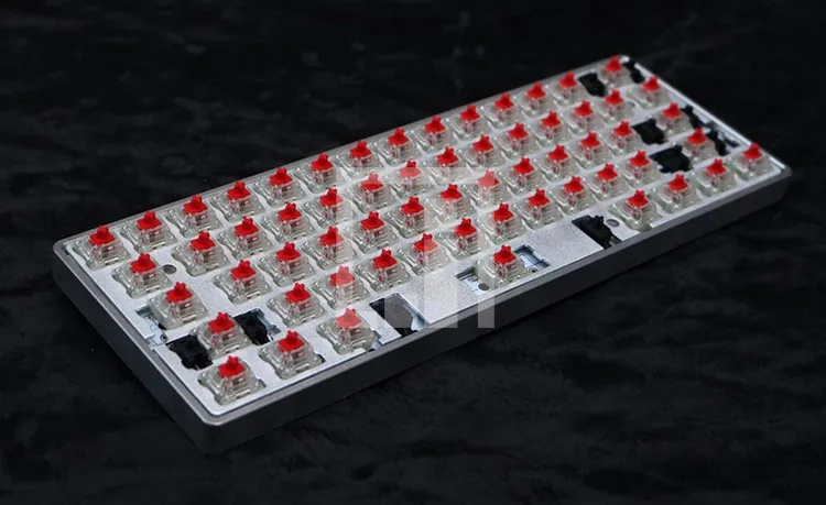 

Satan GH60 kit mechanical keyboard DIY poker kit metal case cherry mx 60 mini keyboard game CNC case 60% frame