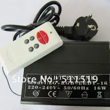 220-240 в затемняющий RGB 16 Вт светодиодный волоконно-оптический осветитель с 20 программ и беспроводным пультом дистанционного управления для DIY волоконно-звездного потолочного комплекта