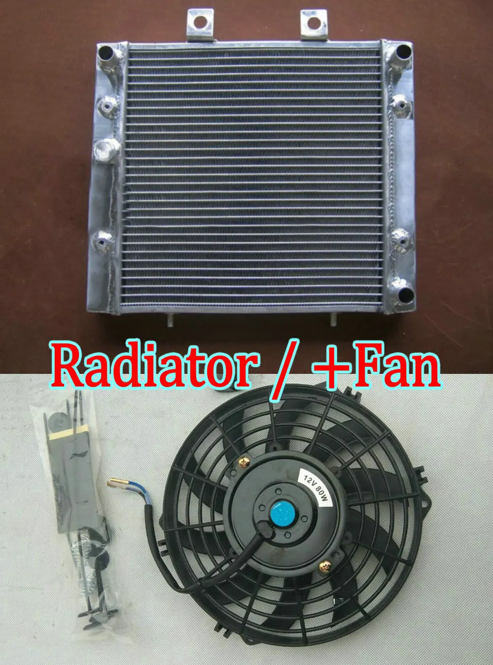 ATV Aluminum Radiator + Fan For 2009 2013 Polaris Sportsman 500 Touring