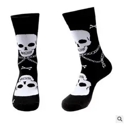 Повседневные мужские носки с настоящим стандартом, 2018, мужские хлопковые носки на Хэллоуин с зомби, большие размеры