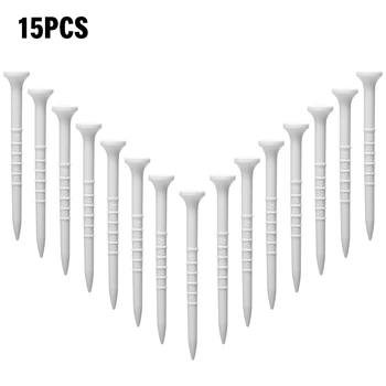 

15pcs 84mm/90mm Golf Training Ball Tee Plastic Bending Golf Ball Holder Tees Outdoor Golf Tees Accessories Golf Tees