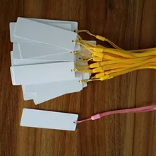 100 шт. UHF ISO18000-6C(EPC-Gen2) ПВХ-Бирки На Заказ 80*25 мм