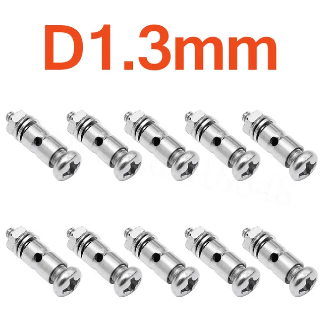 100pcs /Lot Pushrod Connectors Linkage Stoppers D2.1mm D1.8mm D1.3mm For RC Model Plane Parts Model Airplane Accessories