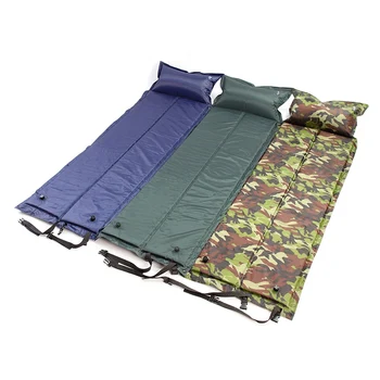 

Air Mattress Camping Pad With Pillow Mattress Moisture-Proof Self Inflating Roll Mats Picnic Sleeping Bed With Storage Bag