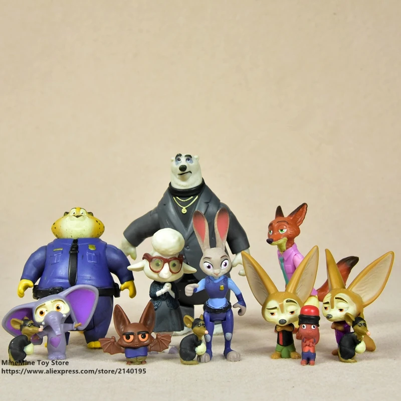 ZXZ Zootopia 13 шт./компл. 2 5 10 см мини фигурка украшение коллекция кукол из ПВХ игрушки
