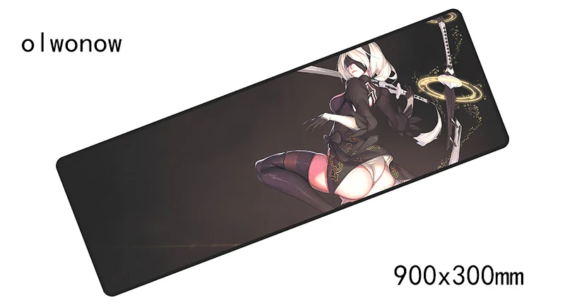 NieR Automata padmouse 900x300x2 мм коврик для мыши большой notbook компьютерный коврик для мыши сексуальные игровые коврики для мыши геймерский коврик для мыши с клавиатурой - Цвет: Size 900x300x2mm