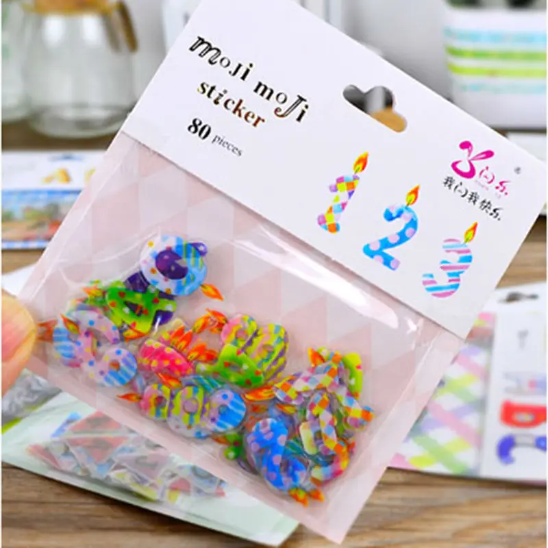 

Alphabet and Numbers Q-LIA Scrapbooking PVC Sticker Transparent Decorative Stickers DIY Diary Deco Photo Album Declas