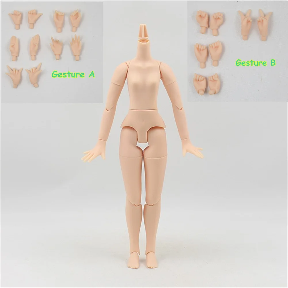 [Распродажа упаковки] Фабрика Blyth кукла азон тела сустава тела маленькая грудь только нормальные жесты кожи A+ B 5 штук специальное предложение - Цвет: with gestures AB
