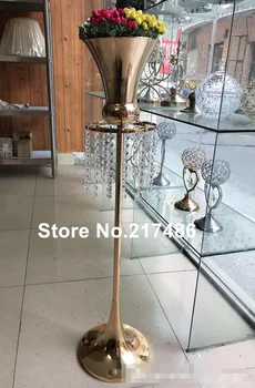 

Wedding Flower Vase Metal Flower Stand Gold Flower Column Elegant Wedding Table Centerpiece Wedding Flower Decoration Vase su12