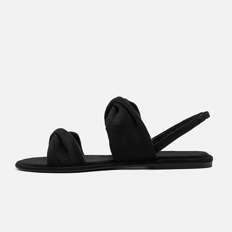 Double Simple Nœud Mignon Noir Mode rose Été Couleur bleu Sandales 2019 Solide De Décoration Femmes Confortable Décontractées Style Chaussures Nouvelle OPxtwqgv