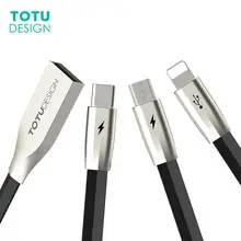 TOTU 3 в 1 для мобильного телефона Android USB кабель для iPhone X 8 7 6 быстрая зарядка зарядное устройство Micro Usb линия type C USB кабель