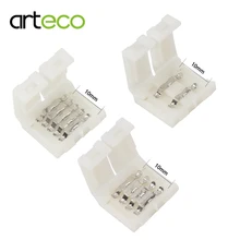 5 шт. 10 мм 2PIN 3PIN 4PIN 5PIN быстрый разъем Пайка для одного цвета 5050 светодиодные ленты светильник RGB RGBW RGBWW