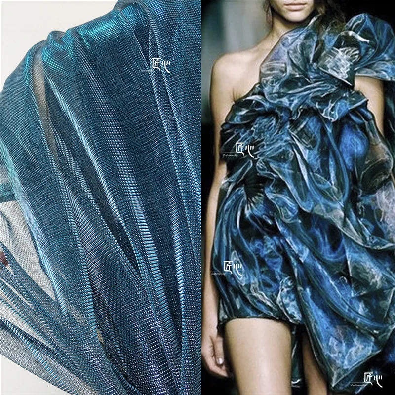 50cm*179cm/piece Laser fade hollow fabric mesh fabric stage clothing