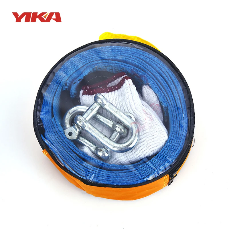 5M 8 Tons Winch Tow Cable Tow Strap Car Towing Rope With Hooks High