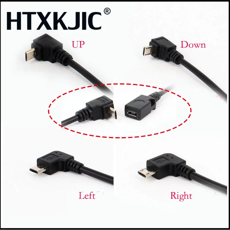 

Штекер-гнездо micro USB мать революции под углом 90 градусов, 1 шт.