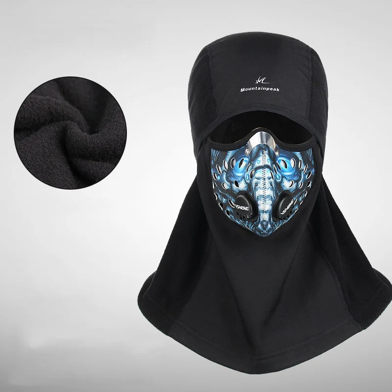 Зимняя велосипедная маска для лица, лыжная тренировочная маска, термальная флисовая ветрозащитная теплая маска, щит сноуборд, шапка, велосипедная маска, Балаклава для мужчин - Цвет: Knight