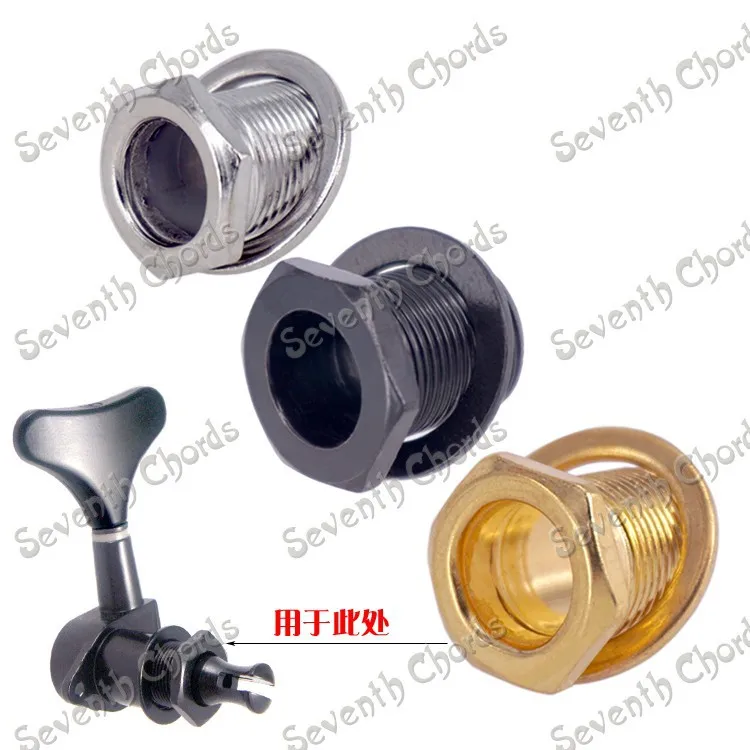Enclosed electric bass tuning peg nut padin Guitar Parts & Accessories from Sports
