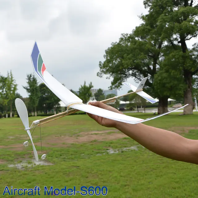 Multiple DIY Elastic Plane Rubber Band Plane Model Aircraft Airplane