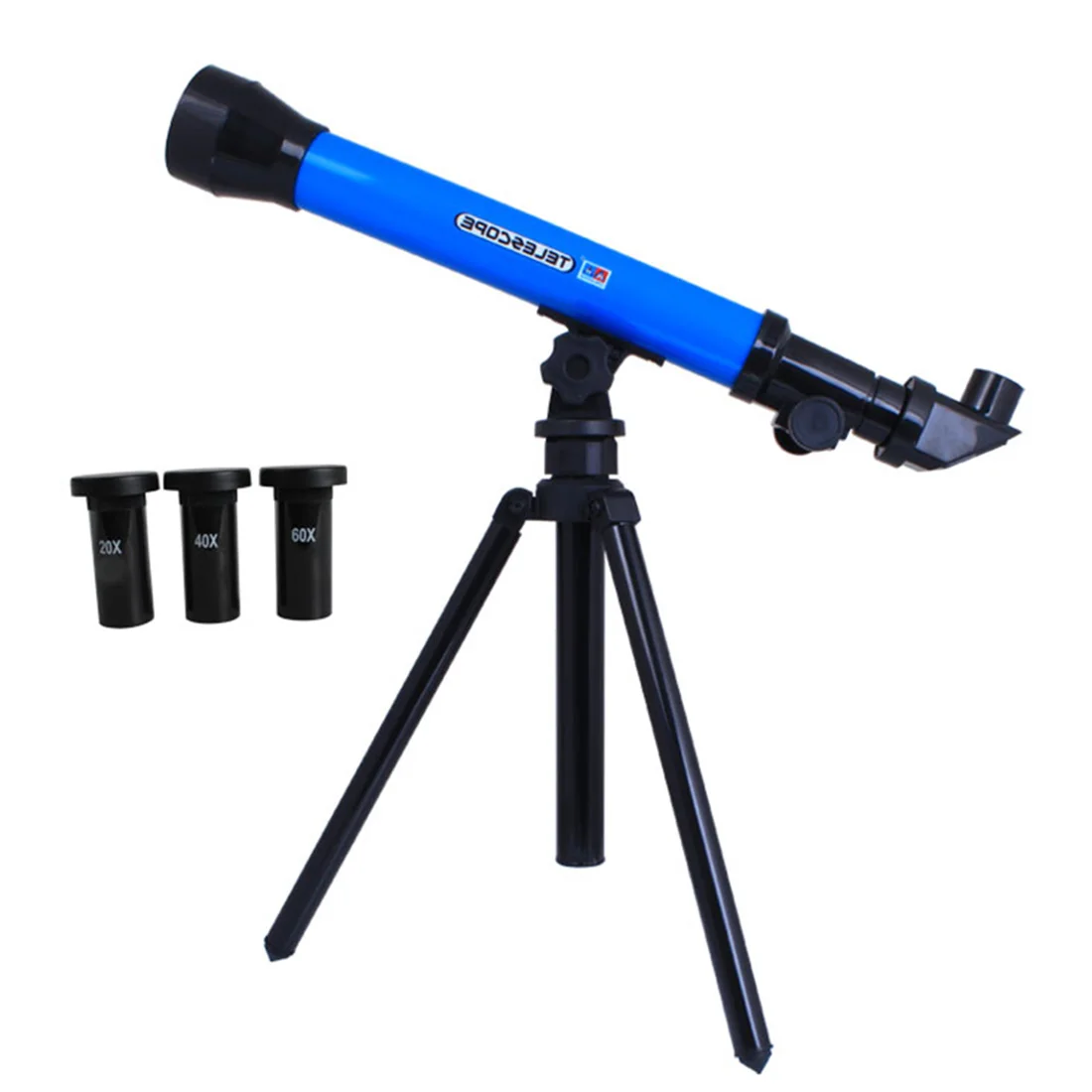 20/40/60*30mm Small Astronomical Telescope Set Educational Toy for Children Science Toy Learning Toys For Children- Color Random