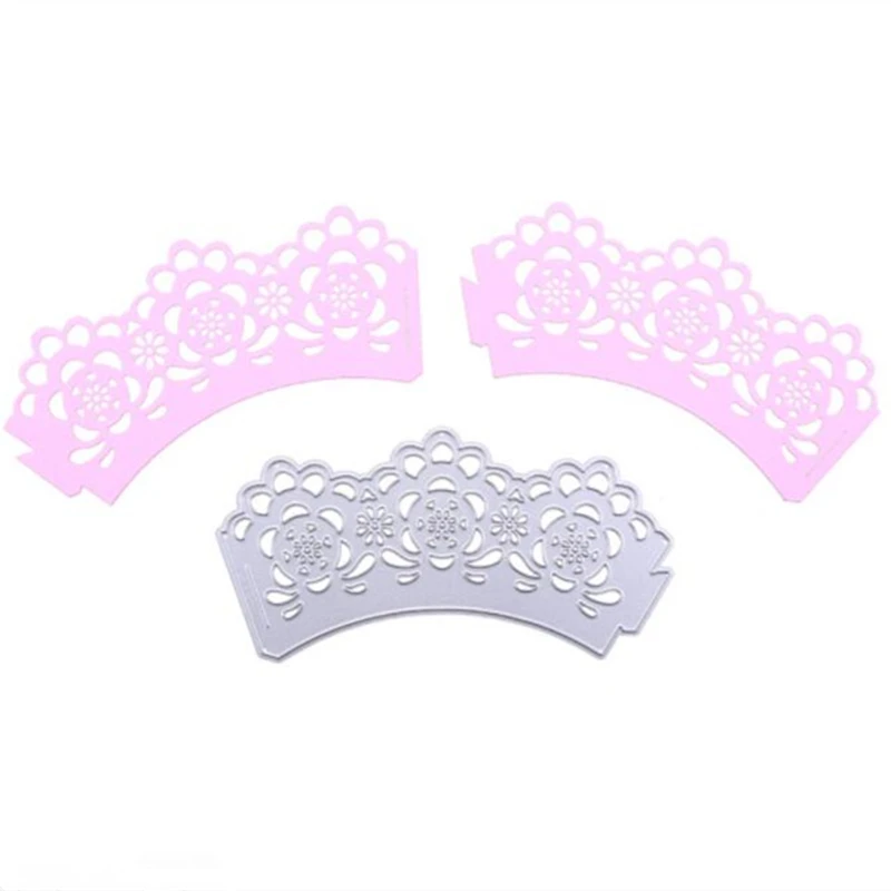 YLCD1409 Flower Cake Frame Metal Cutting Dies For Scrapbooking Stencils DIY Album Cards Decoration Embossing Folder Die Cuts New