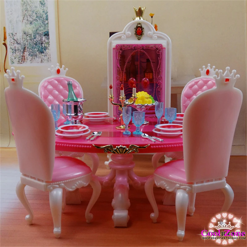 Miniature Furniture Princess Dining Room C For Barbie Doll House Pretend Play Toys Free Shipping In Dolls Accessories From Hobbies On Miniature Furniture Princess Dining Room C For Barbie Doll House Pretend Play Toys Free Shipping In Dolls Accessories From Hobbies On