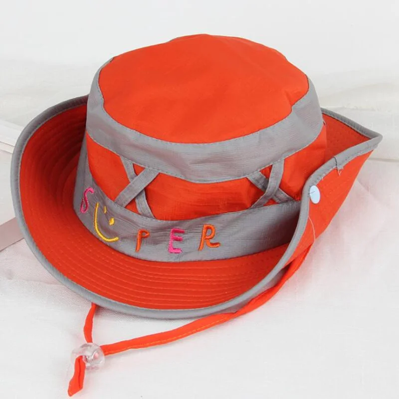 

New Kids Beach Bucket Hat Reversible Sun Protection Cap Foldable Fishing Cap Outdoor Sun Hats H3