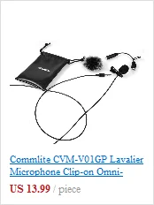 Comica CVM-V02O XLR 48V Phantom power всенаправленный петличный микрофон для Canon sony Panasonic с ветровым стеклом и ветрозащитой