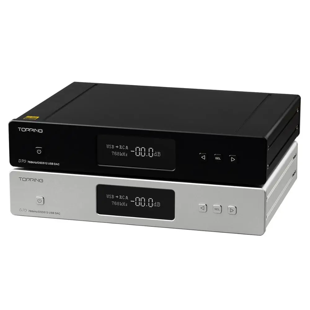 

TOPPING D70 AK4497 *2 AK4118 XMOS USB DAC AUDIO DSD512 32bit 768khz Desktop Decoder IIS input