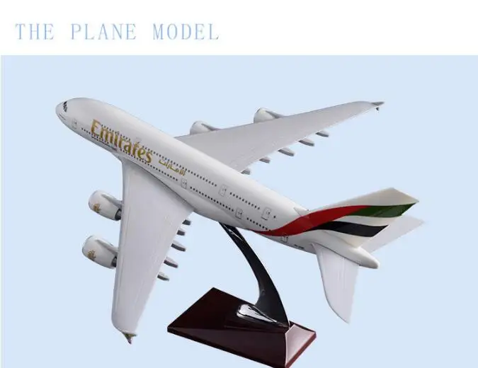 36 см A380 модель самолета Смола ОАЭ авиалинии A380 Сингапур A380 авиалинии Катара A380 авиалиний авиационная модель игрушка