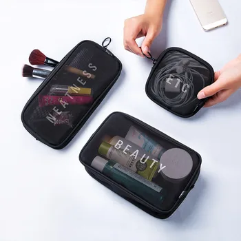 

3pcs/set Fashion Brand Cosmetic Bags Makeup Bag Neceser Portable Make Up Bag Women Pouch Travel Toiletry Bag Blosa