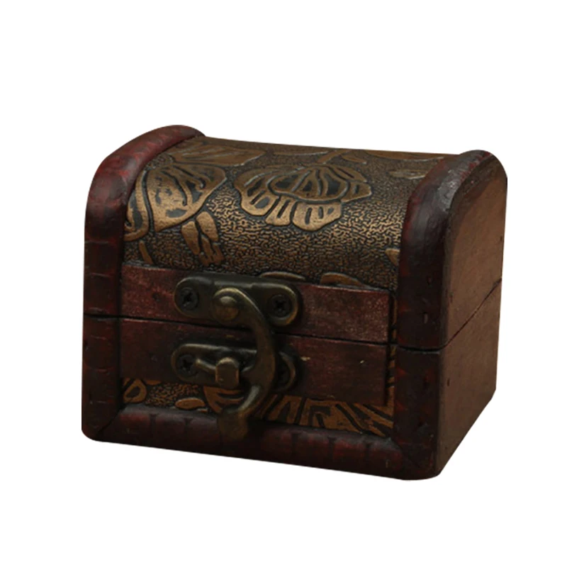 

MIni Household Decor Retro Wood Box Jewerly Storage Box Vintage Flower Cosmetic Makeup Organizer Essential Oil Treasure Box