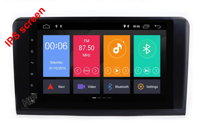 Perfect 9" IPS CarGPS Navigation for Mercedes Benz ML GL W164 ML300 ML350 Radio Android 9.0 iPod WIFI 4G USB CAM-IN OBD2 DAB+Reverse Cam 6