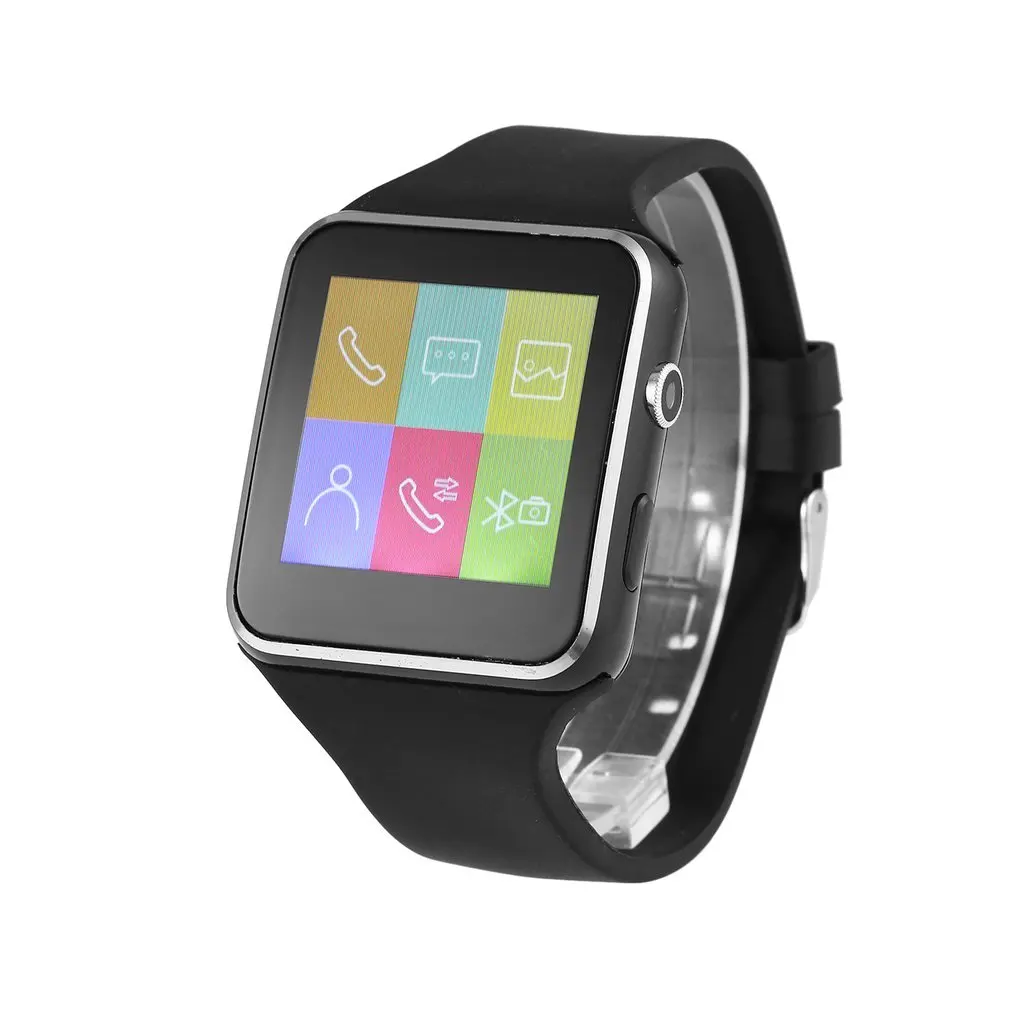 

New Fashion Wireless Bluetooth Smart Watch 1.54 Inch X6 Wristwatch With 1.3MP Camera & Rubber Watch Band For iOS for Android