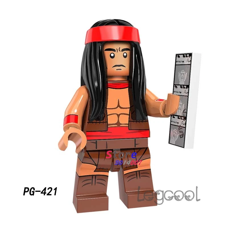 

1PCS model building blocks action superheroes Apache Chief bricks for kits kid girls diy toys for children gift