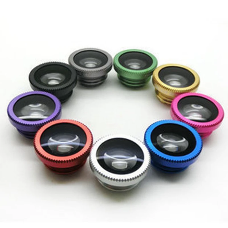 

Universal Clip Camera Mobile Phone Lens Fisheye Macro Wide-Angle Lenses Phone Fish Eye Zoom Lens Cell Smartphone Simple Fashion