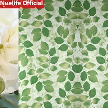 45x400 см изображение зеленого листа пленка «замороженное стекло» ванная комната сад гостиная спальня офис цветочный магазин для раздвижных дверей и окон пленка