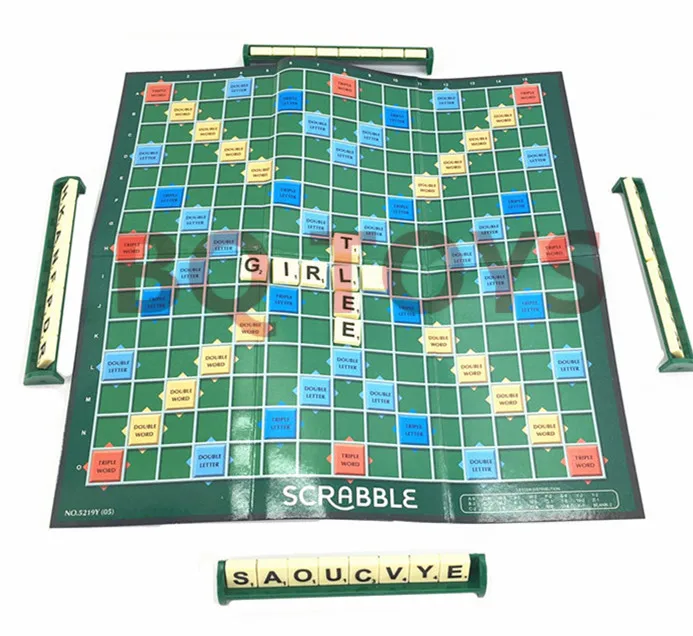 Игра scrabble утолщенная шахматная доска русская игра scrabble на русском/французском/арабском/английском шахматы игрушки для детей