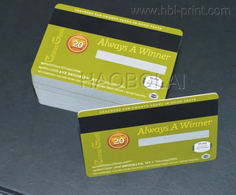 

1000pcs only US$62! winning card gambling plastic card with scratcn off panel with PIN code magnetic strip