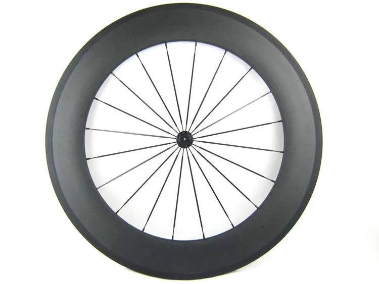 

full profile fiber carbon wheel 88mm front bike wheel 700C road single wheel with light weight front hub R13 85g