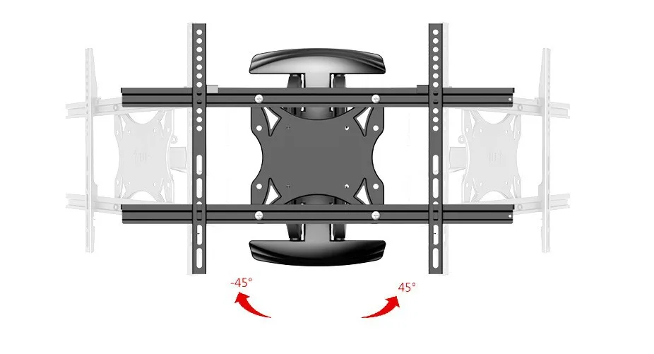 Шарнирный полный движения ТВ настенный кронштейн тв рука подходит для 3"-70" Максимальная поддержка 45 кг Вес