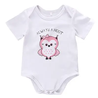 

Cute Baby Girl Print Jumpsuit Baby Girl Animal Bodysuit Kids Cartoon Cotton Clothes Toddler Letter Outfit