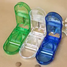 Pill Cutter Splitter Divide Medicine Storage Tablet Splitters Cut Slicer Home Portable Pill Cases Dispenser Pill Box 3 Colors