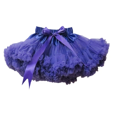 От 2 до 18 лет пышная шифоновая юбка-пачка Пышная юбка для малышей танцевальная юбка принцессы для девочек, детская юбка-американка - Цвет: purple