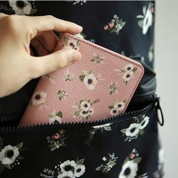 

New Animal / Plant Printing Travle Bag Cute Female Printing Short Bag Flowers Girls Passport Cover