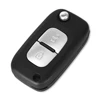 KEYYOU-coque de clé télécommande à 2/3 boutons, pliable, couverture de clé de voiture, blanc, pour voiture Renault Clio Kangoo Modus, mégane ► Photo 3/6