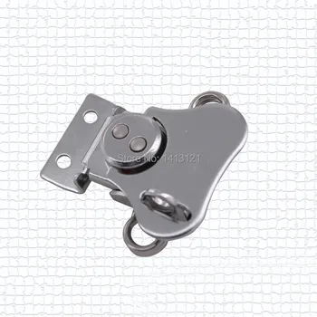 

free shipping Butterfly lock toolbox buckle air box hasp woodenbox clasp fastener with keyhole DIY bag handmade hardware part