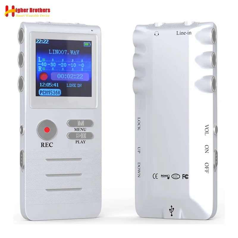 Portable 8G/16GB Colorful Screen Voice Activated Recorder 1536KBPS Recording Digital Voice Recorder MP3 Music Player Dictaphone Portable 8G/16GB Colorful Screen Voice Activated Recorder 1536KBPS Recording Digital Voice Recorder MP3 Music Player Dictaphone